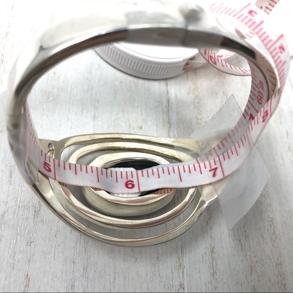 TAXCO Sterling silver bracelet, large onyx stone, 67.8g - Picture 11 of 15